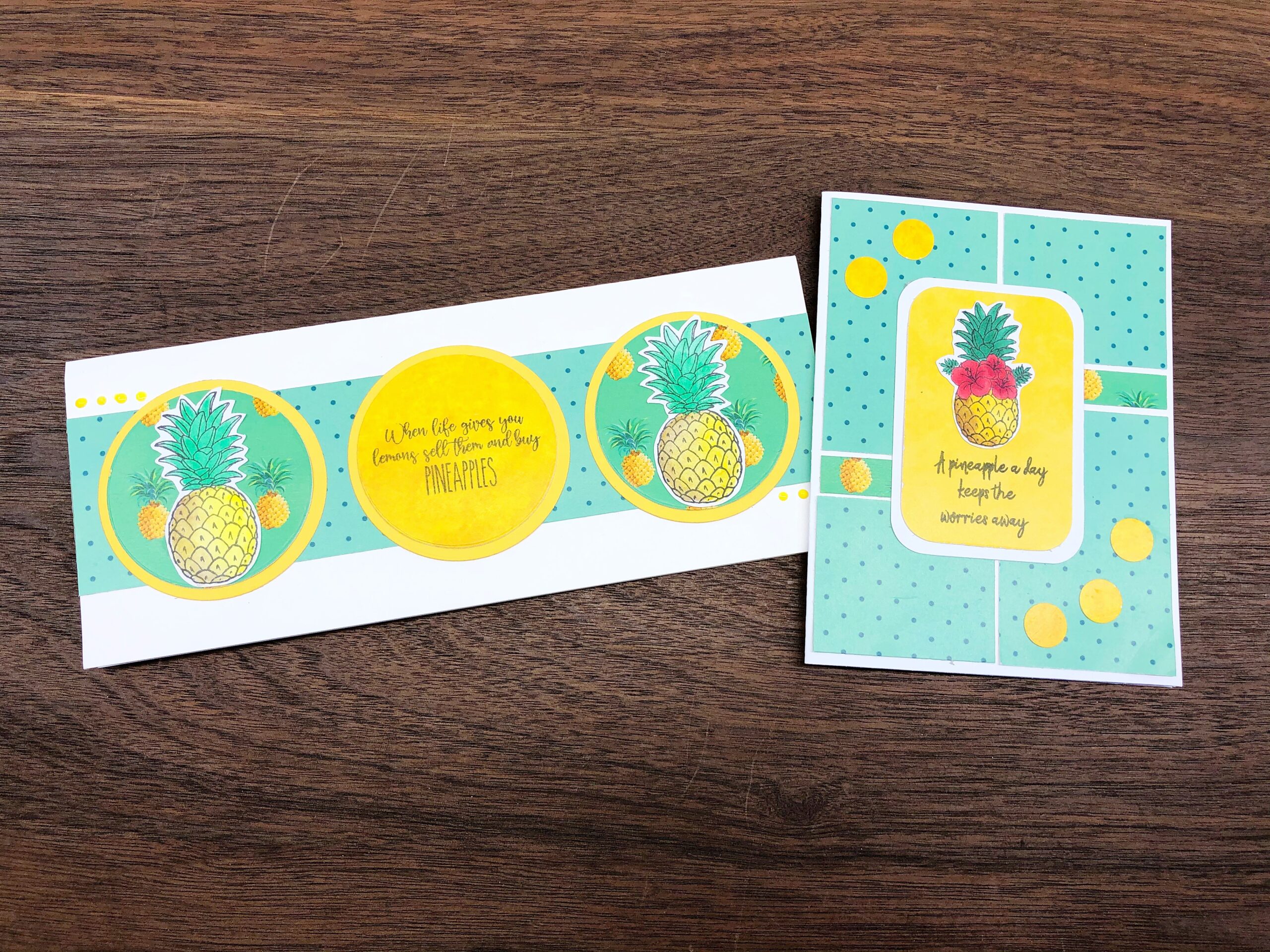 Two Tropical Themed Cards for Kristie’s Card Challenge