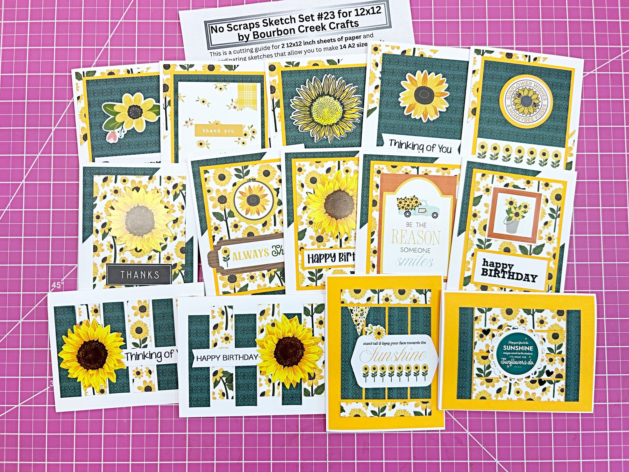 No Scraps Sketch Set 23 for 12×12 Patterned Paper